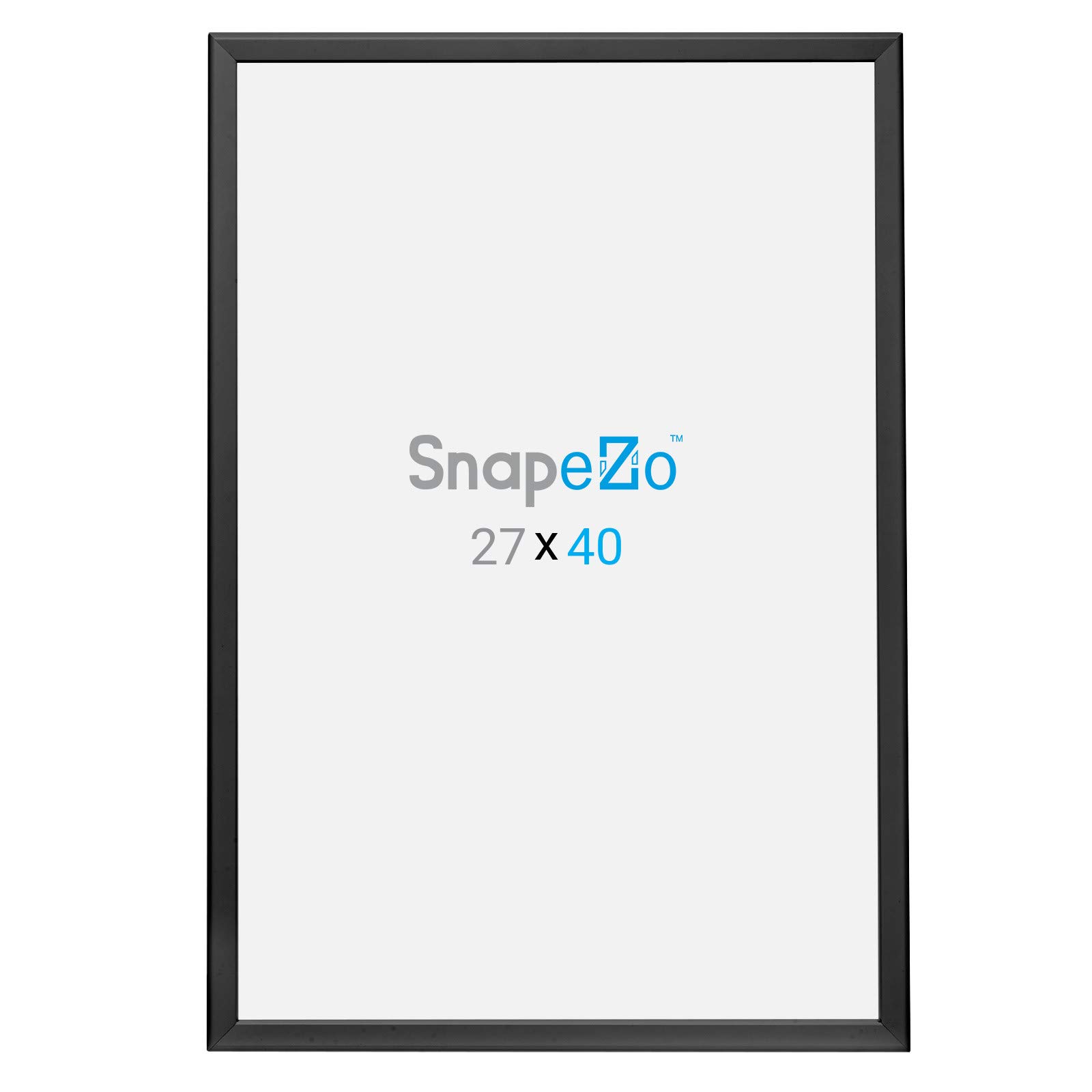 SnapeZo 3-Pack 27x40 Inches Black Movie Poster Frames - Front Loading Snap Frames with 1.25