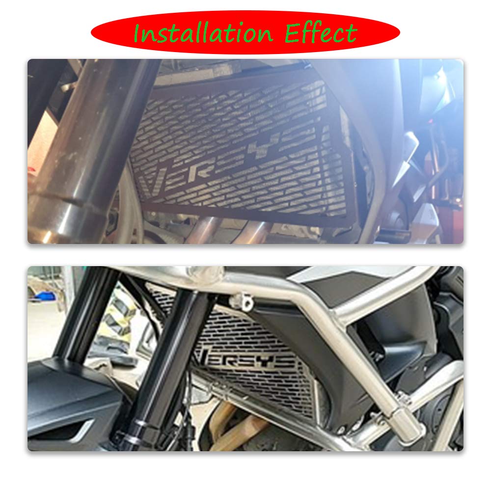 KLE650 Versys 650 Motorcycle Radiator Guard - Silver Protective Cover Grill for 2015-2021 Models | Durable Off-Road & Street Bike Protection
