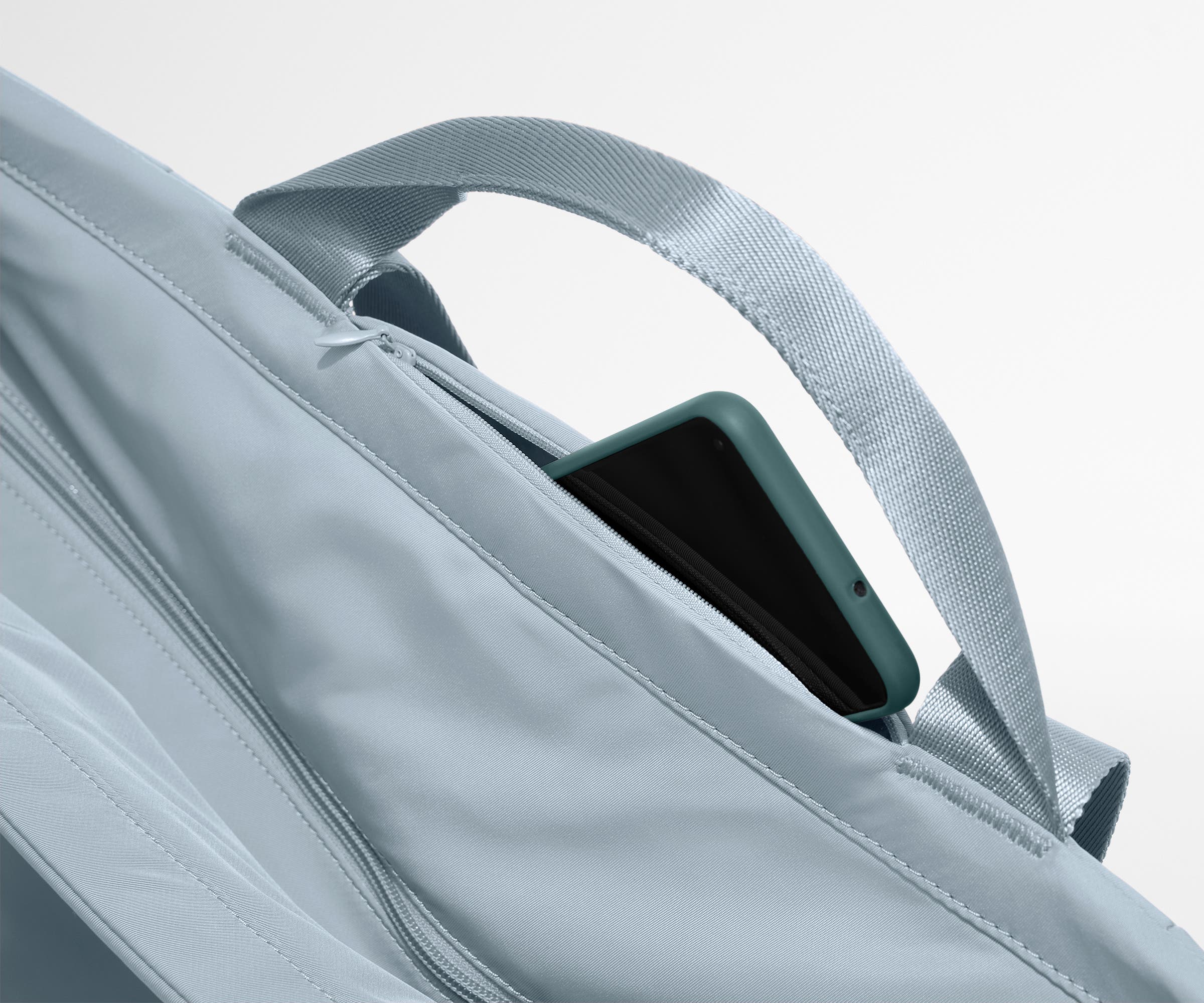 Large Featherlight Tote Bag in Arctic Blue - Stylish & Lightweight Women's Handbag for Work, Travel & Beach