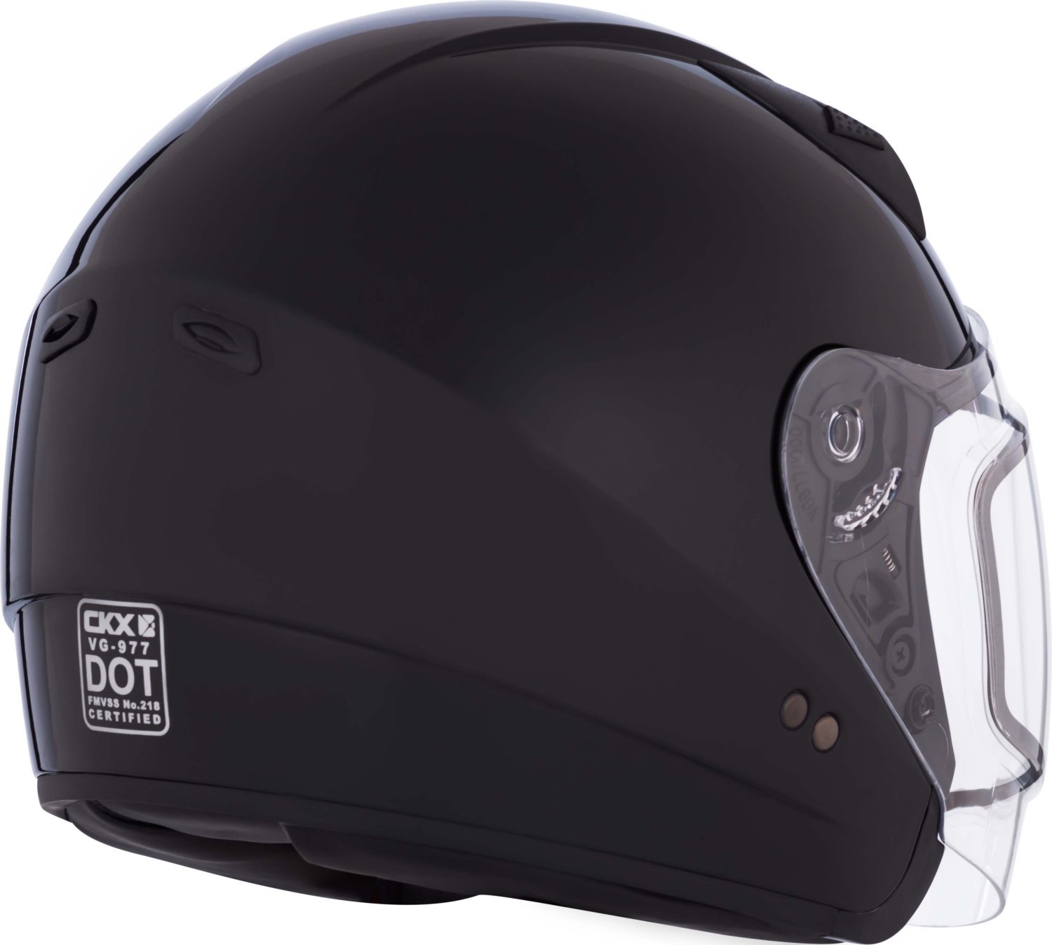 CKX VG977 Open-Face Motorcycle Helmet for Men & Women - Winter Snowmobile Helmet with Solid Double Shield Visor - Perfect for Snowmobiling, ATV Riding & Cold Weather Motorcycling