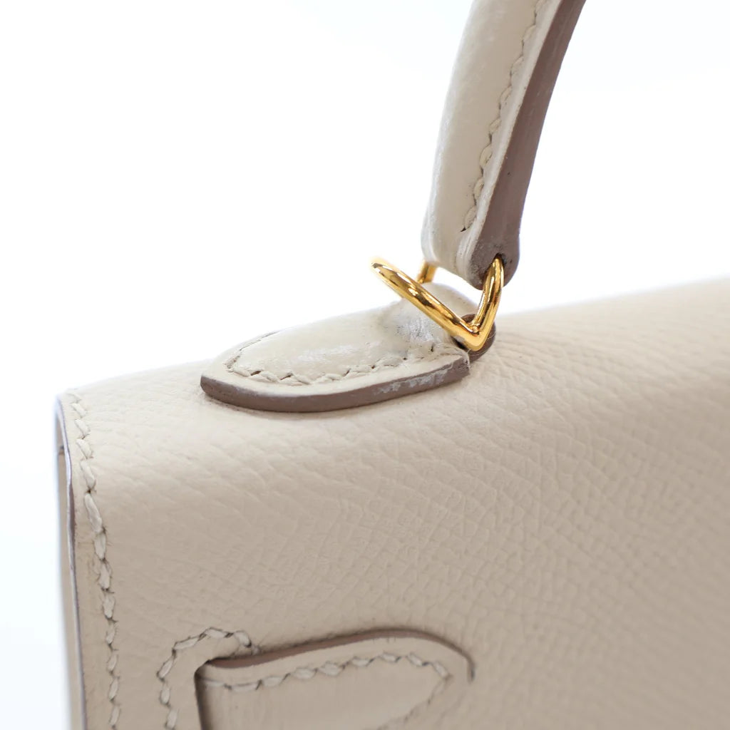 Luxury French Epsom Mini Kelly Bag - Authentic Leather Handbag for Women | Perfect for Evening Parties, Weddings & Special Occasions