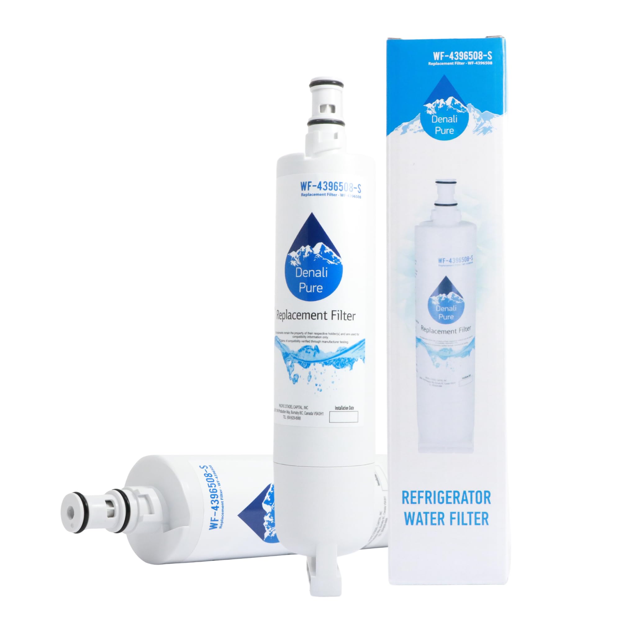 Whirlpool ID5HHEXWS03 Refrigerator Water Filter Replacement - Compatible with Whirlpool 4396508 & 4396510 - Pure Drinking Water for Home, Office, and RV Use
