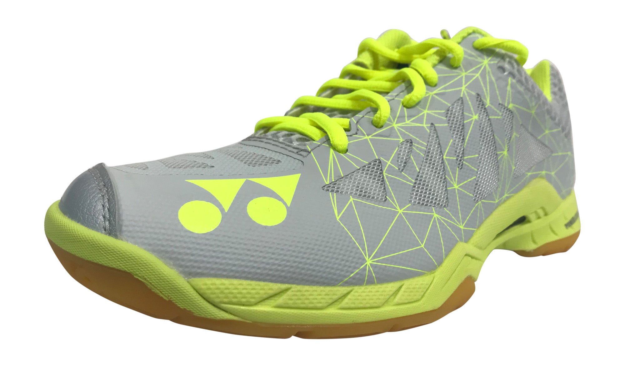 Yonex Aerus2 LX Women's Badminton Shoes - Lightweight & Breathable Gray/Yellow for Indoor Court Sports & Training