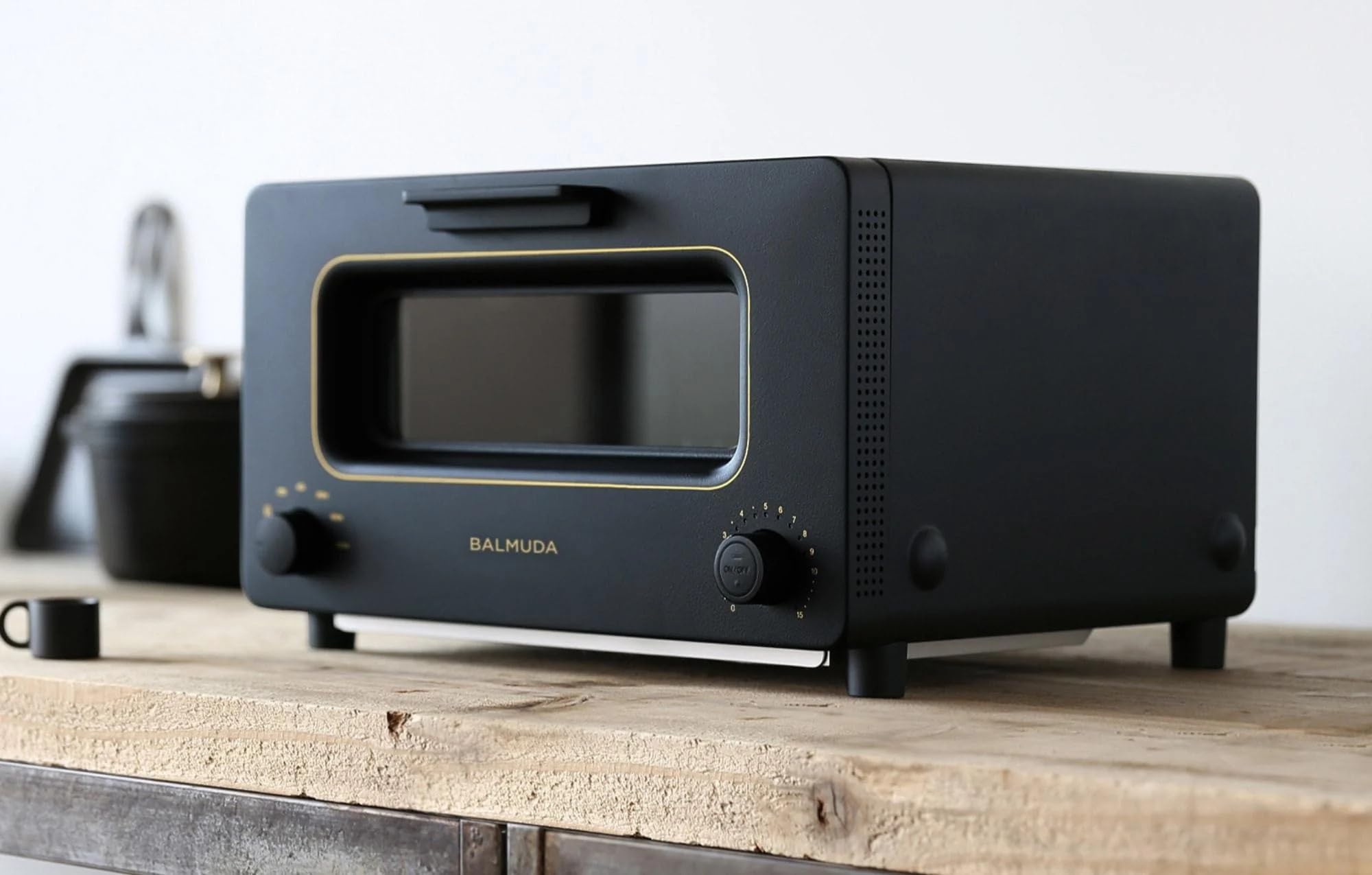 BALMUDA The Toaster - Premium Steam Oven Toaster with 5 Cooking Modes for Sandwich, Artisan Bread, Pizza & Pastry | Compact Countertop Design with Baking Pan | K01M-CG Charcoal Gray | Perfect for Small Kitchens, Dorms & Breakfast Stations