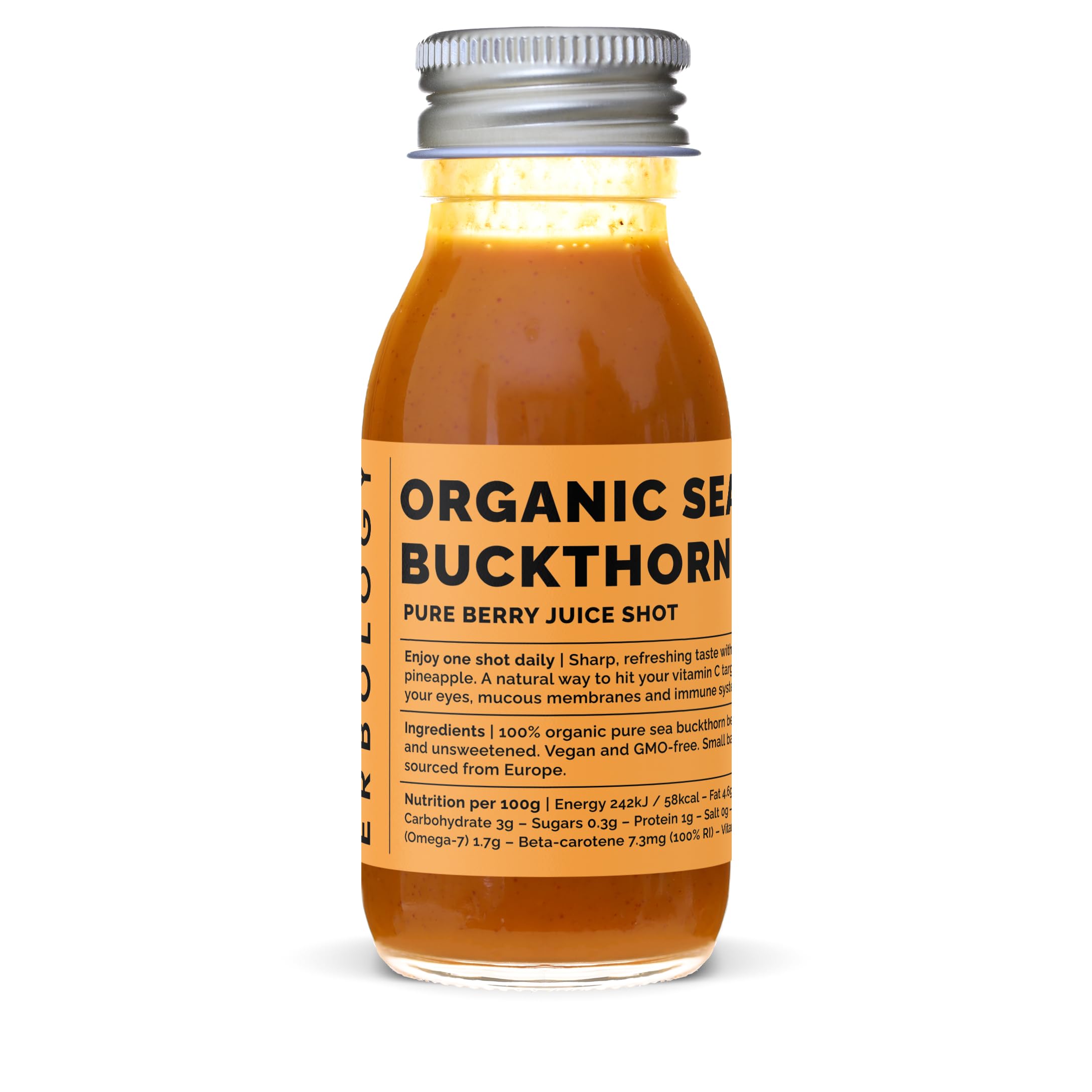 Organic Immunity Booster Shots - Erbology 12 Pack (60ml Each) | Cold & Flu Defense, Energy Boost, Daily Wellness | Vegan, Gluten-Free, Non-GMO