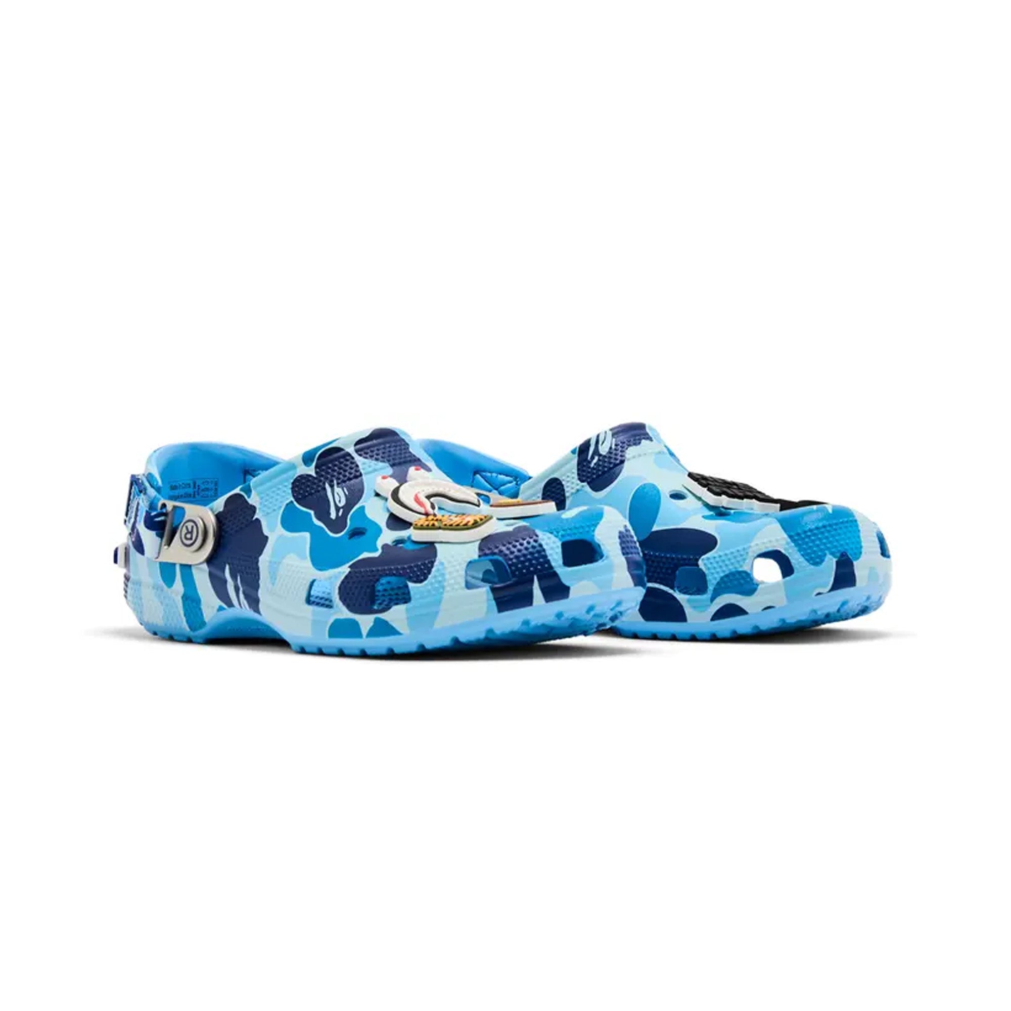 Crocs Classic Clog A Bathing Ape 'ABC Camo Blue' - Comfortable Unisex Slip-On Shoes for Men & Women (2025) | Perfect for Beach, Pool, Garden & Casual Wear