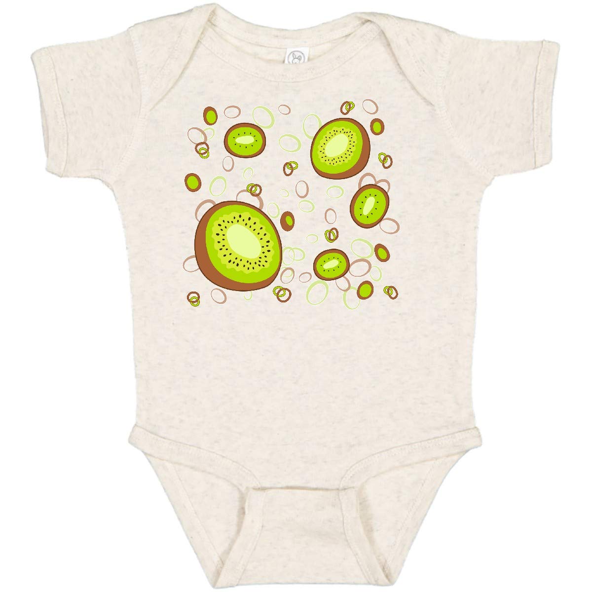 Inktastic Kiwi Fruit Party Baby Bodysuit - Cute Organic Cotton Onesie for Newborns & Infants - Perfect for Birthday Parties, Photo Shoots & Everyday Wear
