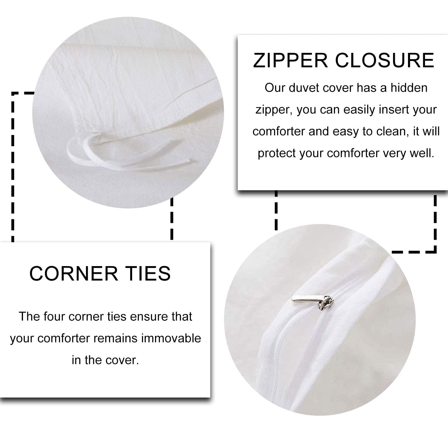 Erosebridal Black and White Duvet Cover Twin Size - Mr and Mrs Bedding Set 2 Pieces, Soft Microfiber Couple Romantic Theme Comforter Cover 68