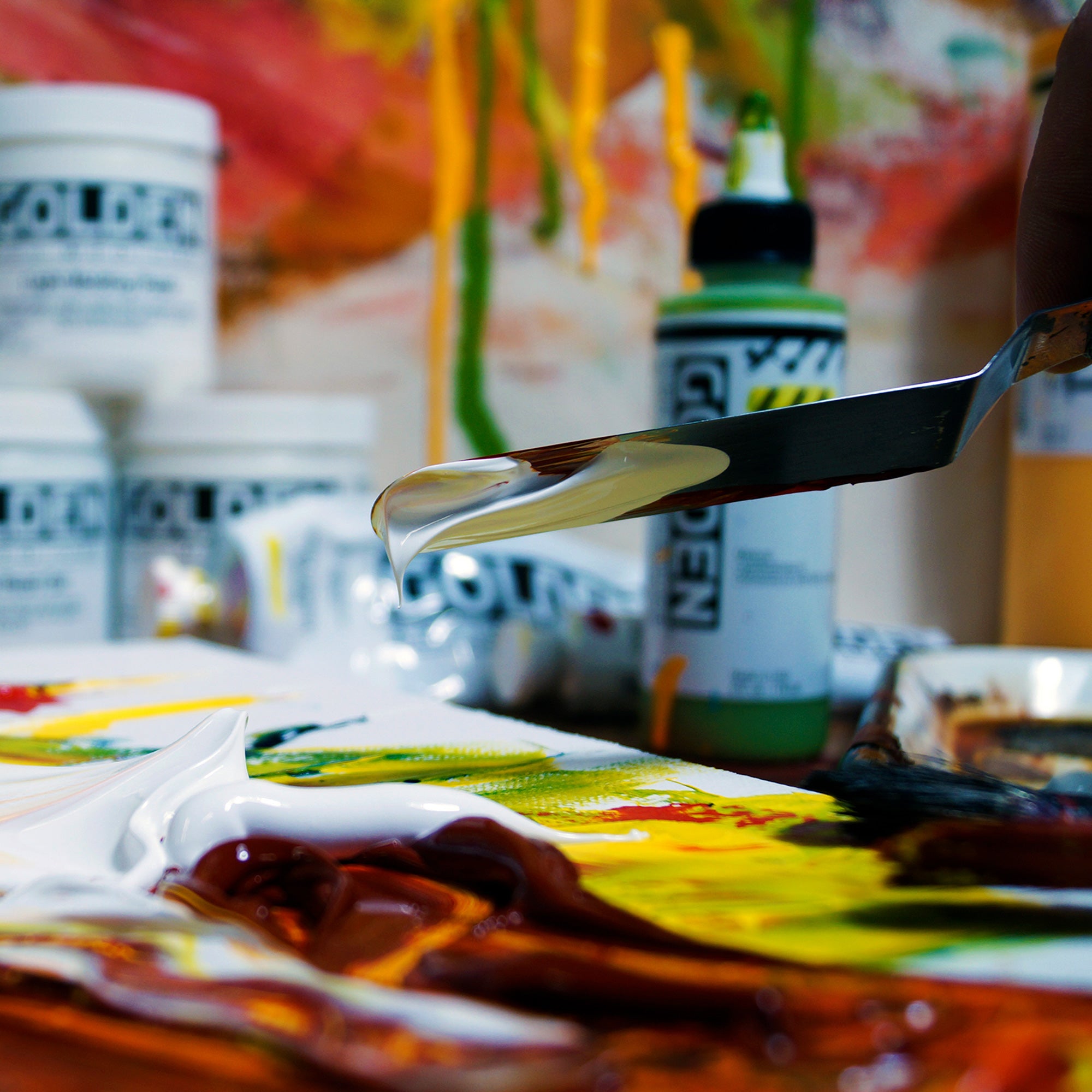 Heavy Body Acrylic Paint - High Viscosity 59ml Tube - Iridescent Copper (Coarse) - Perfect for Canvas Art, Textured Painting & DIY Crafts