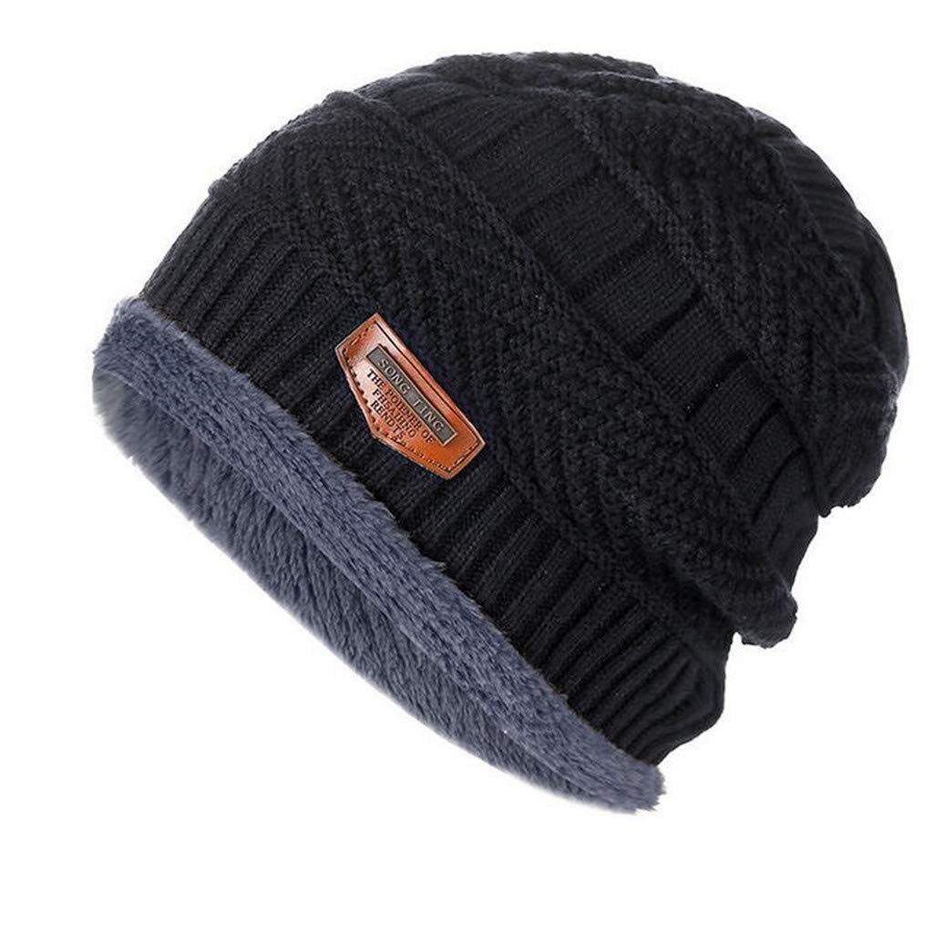 FIN86 Fashion Fleece Contrast Color Knitted Winter Beanie for Women & Men - Warm Unisex Knit Hat for Cold Weather - Perfect for Skiing, Snowboarding & Outdoor Activities