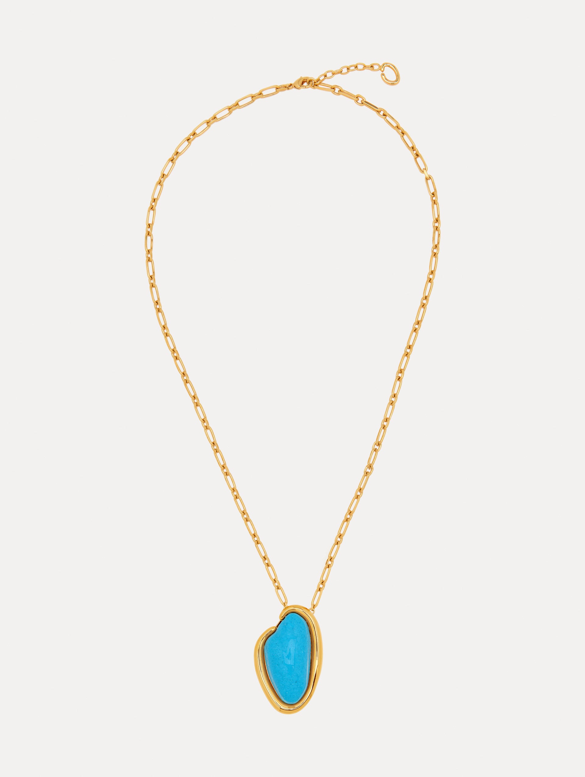 Handmade Resin O Pendant Necklace for Women - Elegant Boho Jewelry Gift for Her - Perfect for Casual Wear, Parties & Special Occasions