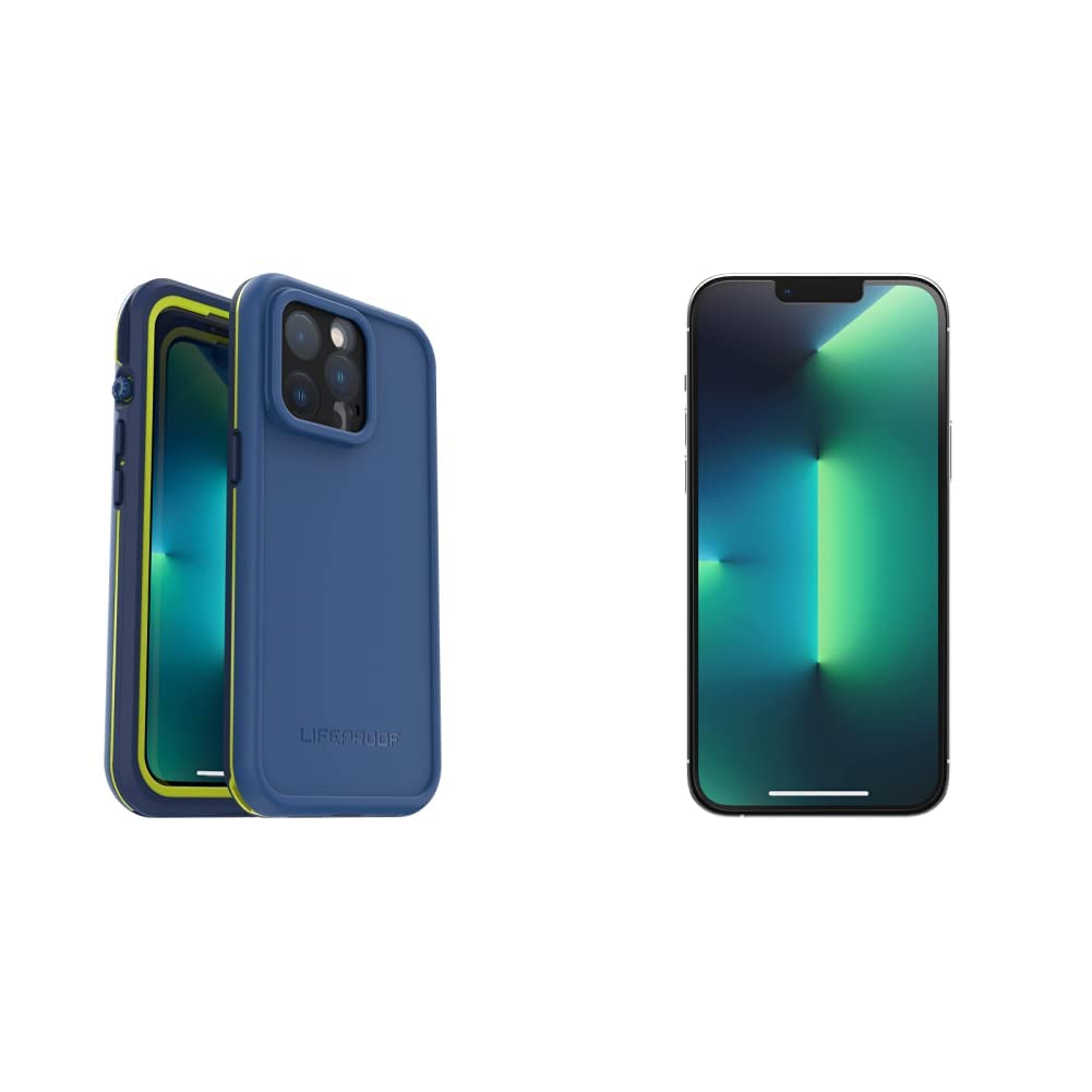 LifeProof FRE Series Waterproof Case + OTTERBOX Performance Plus Glass Screen Protector for iPhone 13 Pro Max (6.7