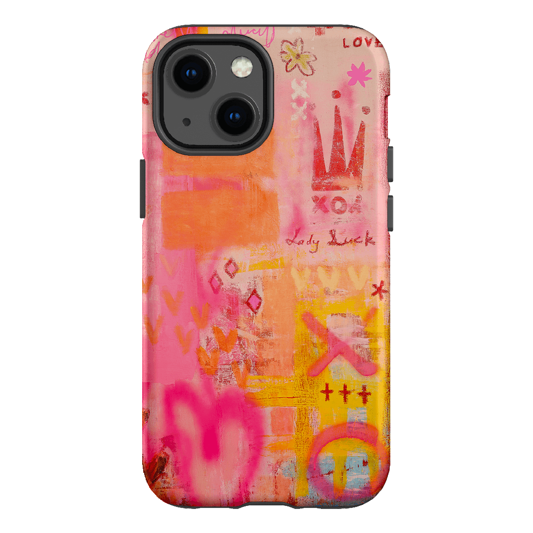 Stylish Lady Luck Phone Case for iPhone & Samsung - Protective & Trendy Design for Everyday Use & Gifting