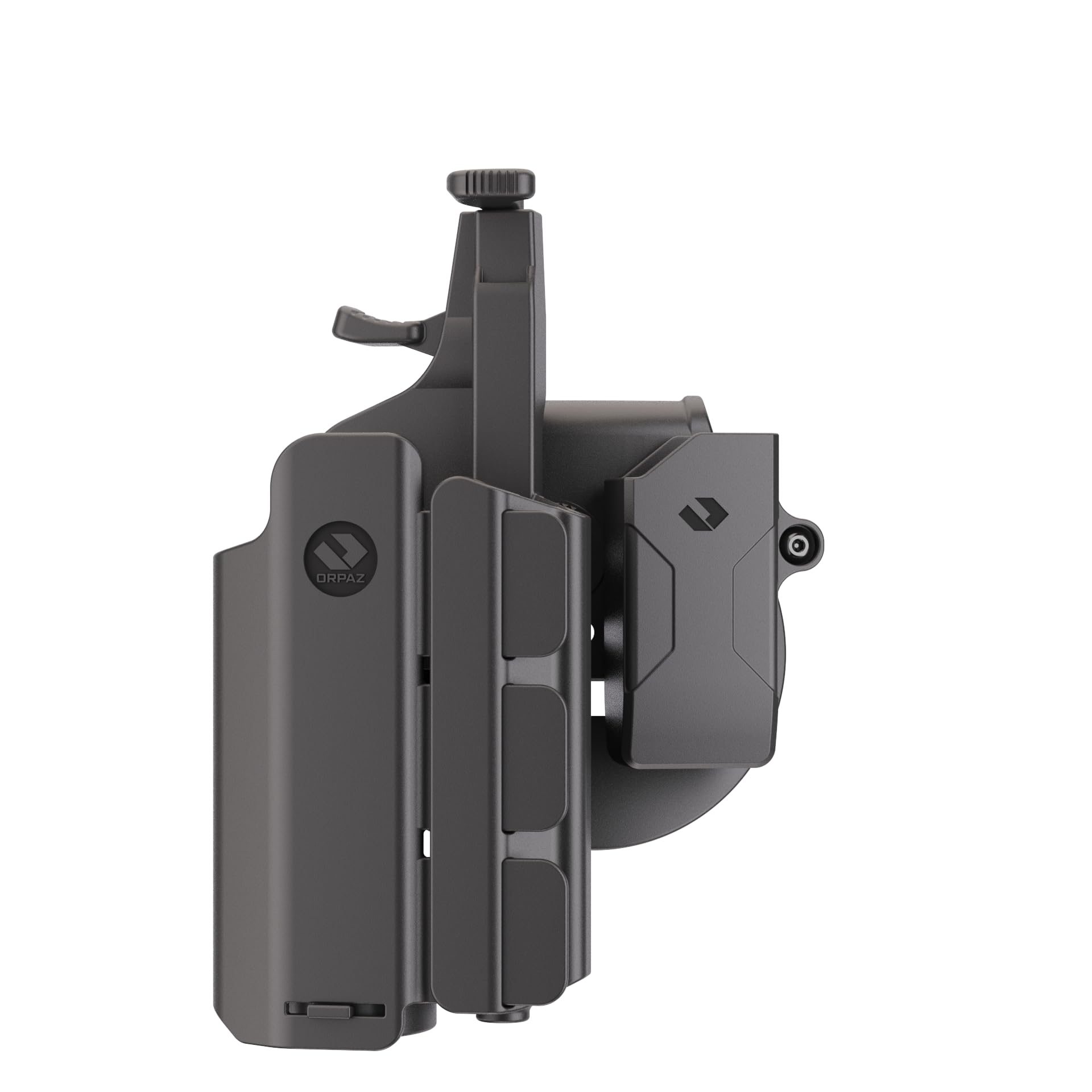 Orpaz T40 Left-Handed Light Bearing Holster - Adjustable Modular Pistol Holster Compatible with Most Handguns, Flashlights, Lasers & Optics | Perfect for Concealed Carry, Duty Use & Tactical Training