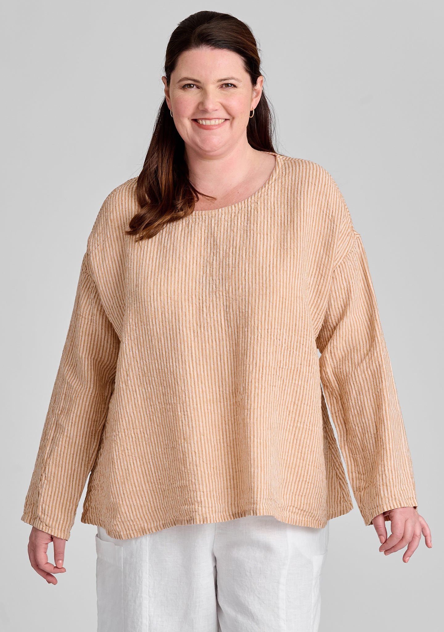 Throw It On Long Sleeve Linen Shirt - Breathable Casual Button Down Top for Men & Women | Perfect for Beach, Office & Summer Outings