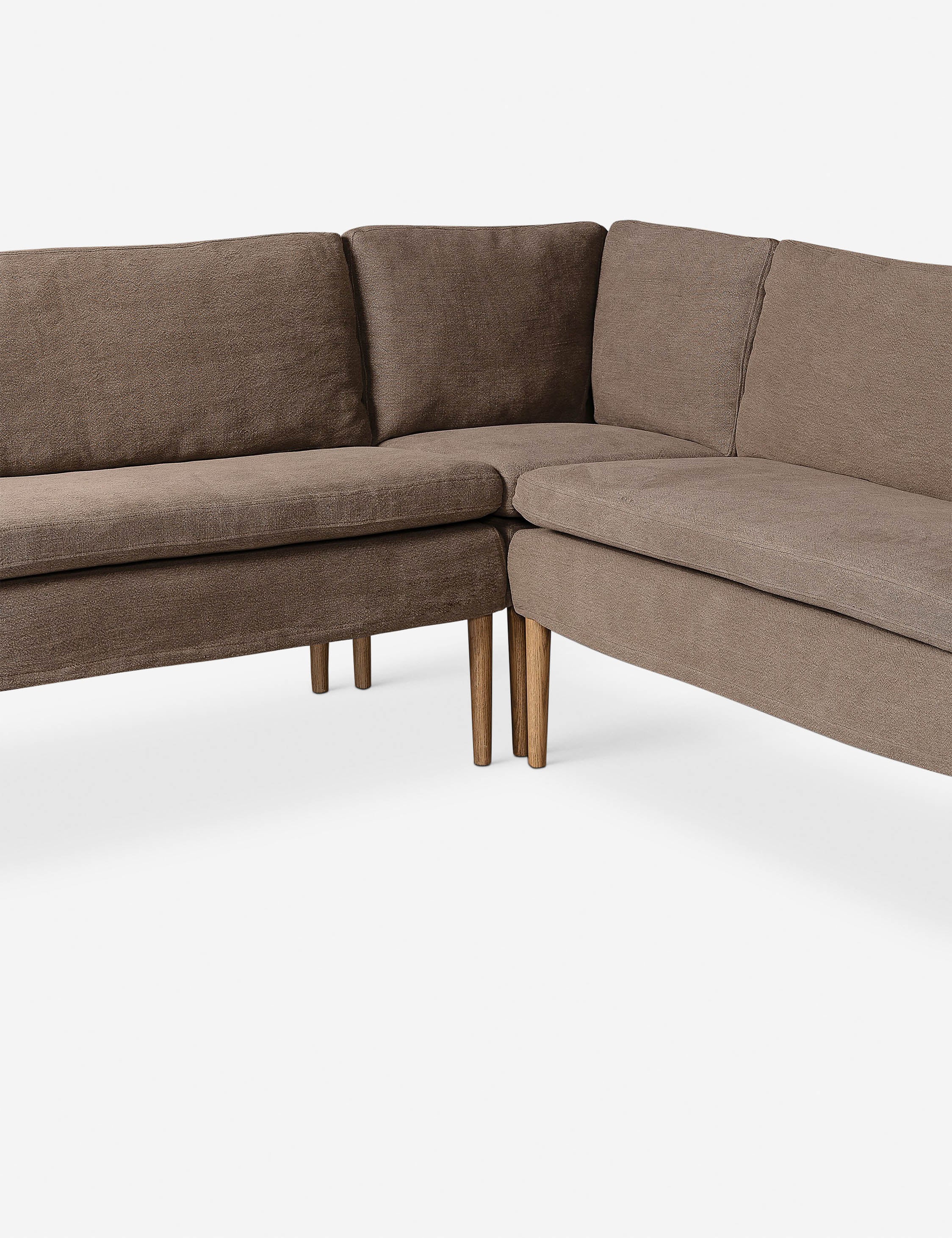 Aurelia U-Shaped Dining Banquette by Amber Lewis x Four Hands - Modern Upholstered Bench for Kitchen, Dining Room & Breakfast Nook - Perfect for Family Gatherings & Entertaining Guests