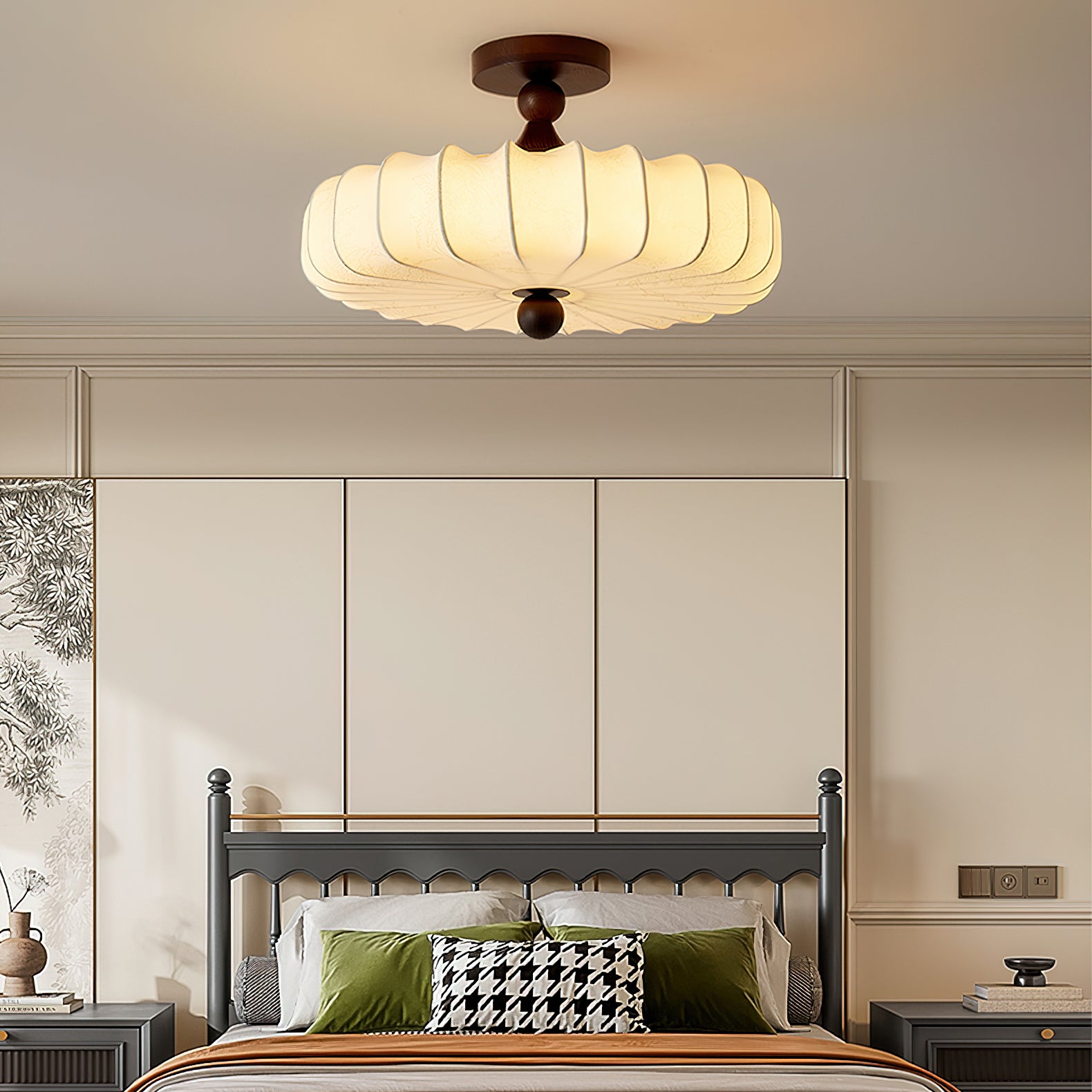 Anela Modern Ceiling Light Fixture - Energy Efficient LED Flush Mount Lighting for Bedroom, Living Room, Kitchen & Hallway - Dimmable Bright White Light (3000K-6000K) - Easy Installation Home Decor