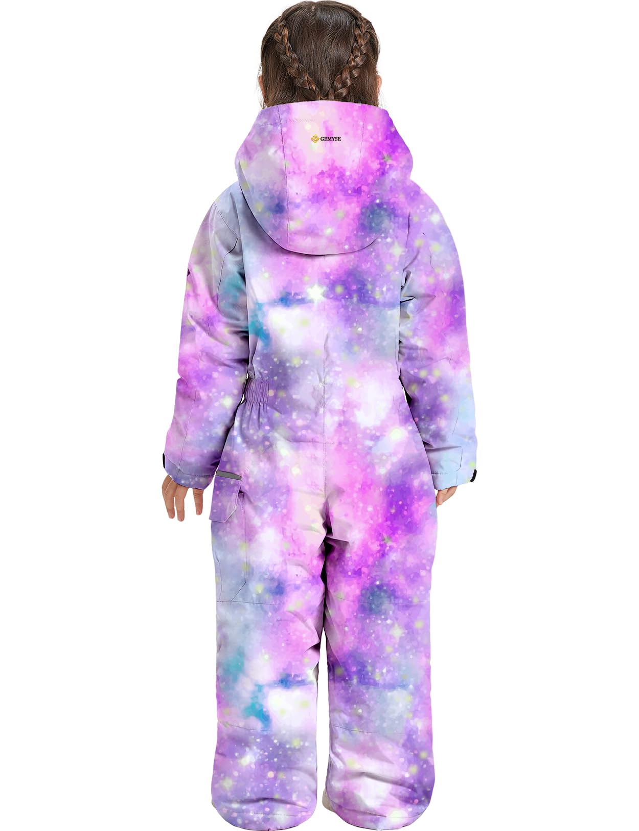 GEMYSE Kids One-Piece Ski Suit - Waterproof Snowsuit for Boys & Girls - Winter Snowboarding & Outdoor Play - Perfect for Skiing, Sledding & Snow Adventures