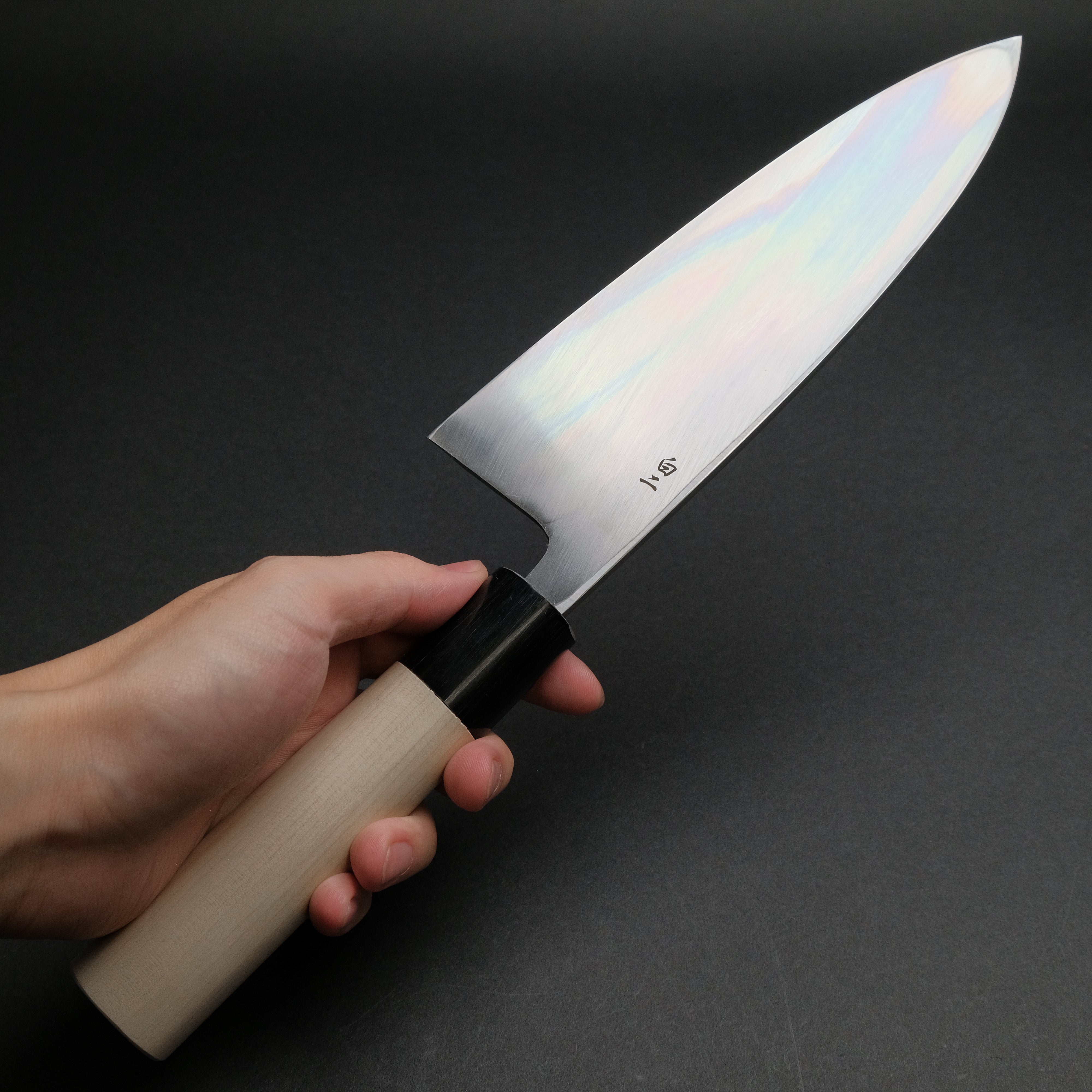 Premium Sakai Kikumori Shironiko White #2 Deba Knife 195mm - Magnolia Wood Handle - Japanese Chef Knife for Sushi, Fish Filleting & Precision Cutting