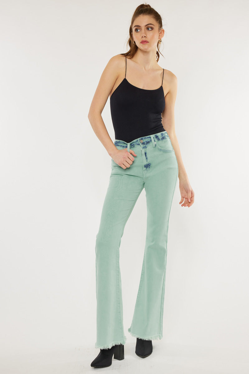 Nikki High Rise Flare Jeans for Women - Stretchy Bootcut Denim Pants with Comfortable Waistband | Perfect for Casual Wear, Office Outfits & Date Nights