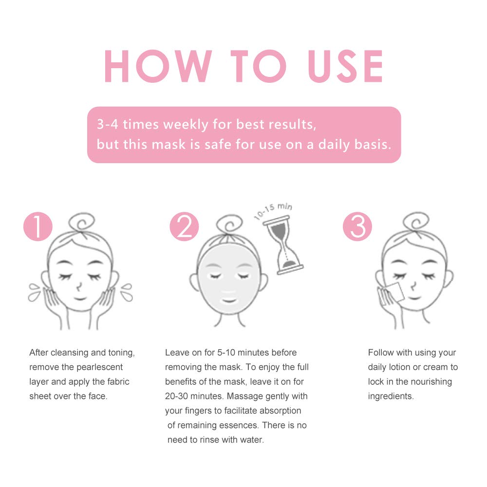 My Beauty Diary Aloe Vera Soothing Facial Mask - 8 Sheet Hydrating Face Mask for Dry & Sensitive Skin | Korean Skincare for Daily Use & Spa Night