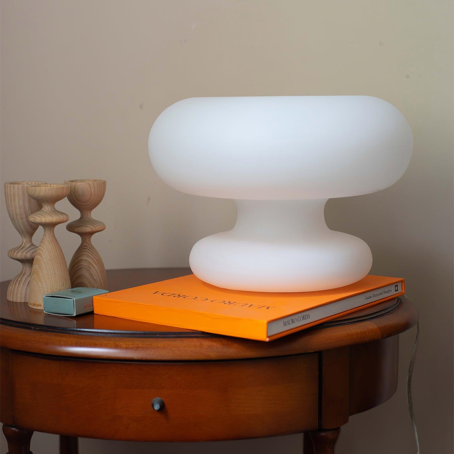 Modern Donut Table Lamp - Stylish & Decorative LED Night Light for Bedroom, Living Room, or Office - Perfect for Reading, Relaxing & Creating Cozy Ambiance