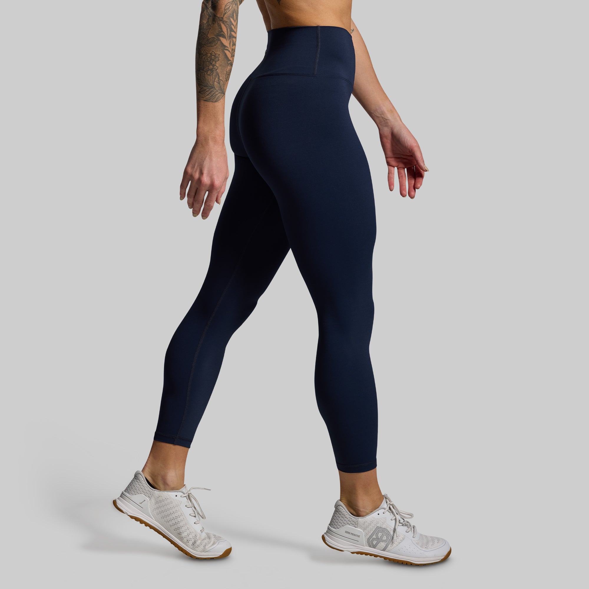 Synergy High-Waisted Yoga Leggings for Women - BP Navy Blue, Tummy Control, Stretchy & Breathable Workout Pants - Perfect for Yoga, Gym, Running & Everyday Wear