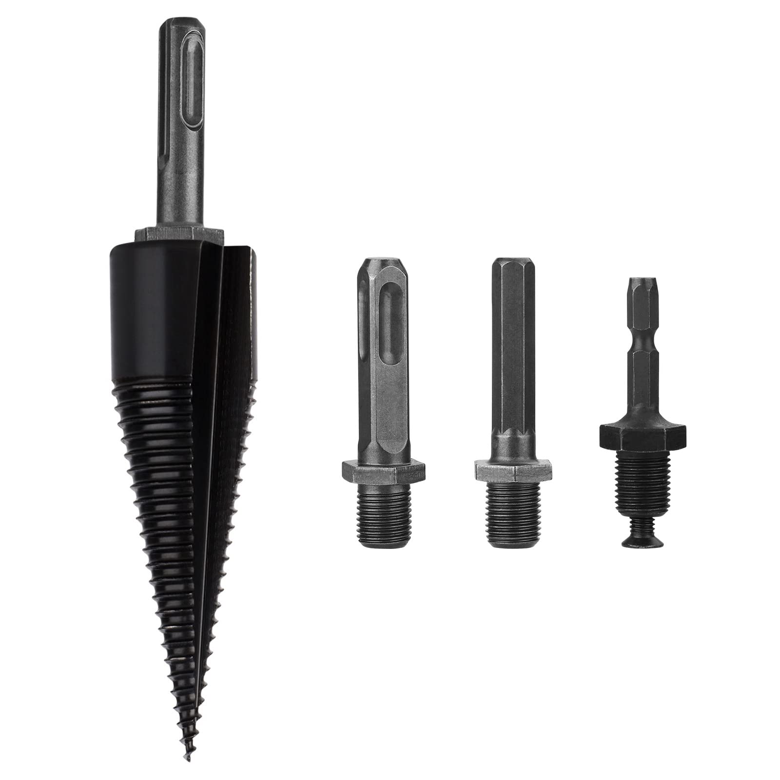 Heavy Duty Wood Log Splitter Drill Bit - 38MM Firewood Splitting Cone for Electric & Hand Drills - Perfect for Firewood Preparation, Camping & DIY Projects