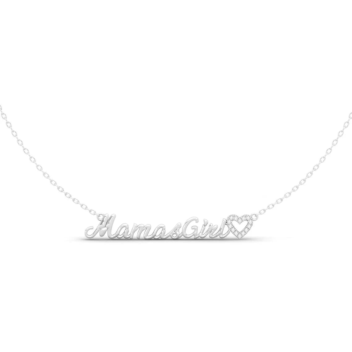 Personalized Name Necklace - 925 Sterling Silver with Natural Diamond Crown & Heart Birthstone Initial Pendant in Yellow/White/Rose Gold | Dainty Custom Jewelry for Women | Perfect Gift for Christmas, Birthday, Anniversary, Valentine's Day, Graduation, Mother’s Day | Great for Wife, Girlfriend, Mom, Sister | Everyday Wear, Date Night, Special Occasions