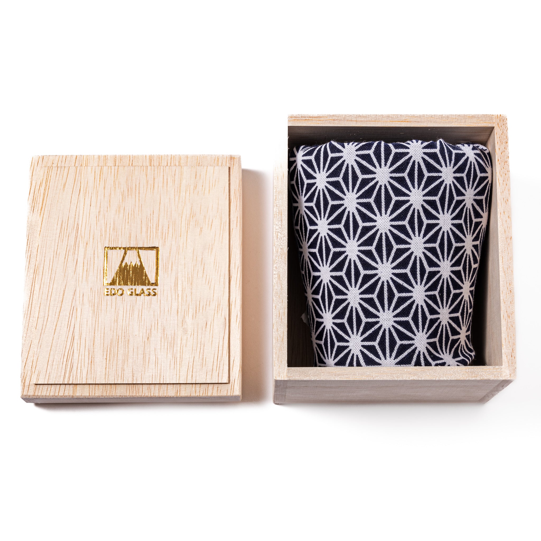 Tajima Mount Fuji Rocks Glass - Japanese Whiskey Tumbler with Breeze Design - Perfect for Scotch, Bourbon & Cocktail Drinking at Home Bar or Gift Giving