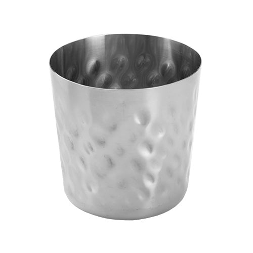 Stainless Steel 13 oz Hammered French Fry Cup - American Metalcraft FFHM37 (3 3/8 x 3 3/8) - Perfect for Restaurants, Food Trucks & Home Kitchen Snack Serving