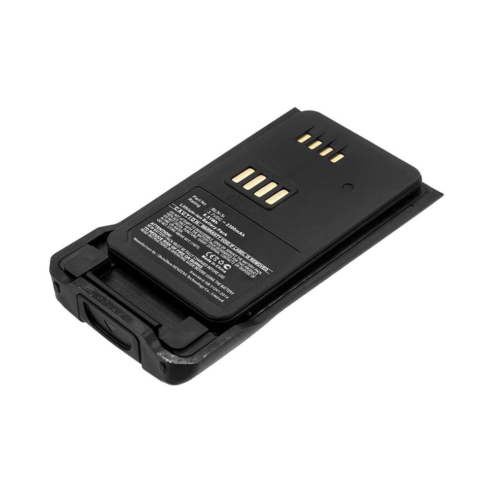 Synergy Digital 2-Way Radio Battery - BLN-5i & BLN-6 Compatible Rechargeable Li-ion Battery (3.7V 2300mAh) for Motorola Walkie Talkies - Perfect for Construction, Security & Outdoor Adventures