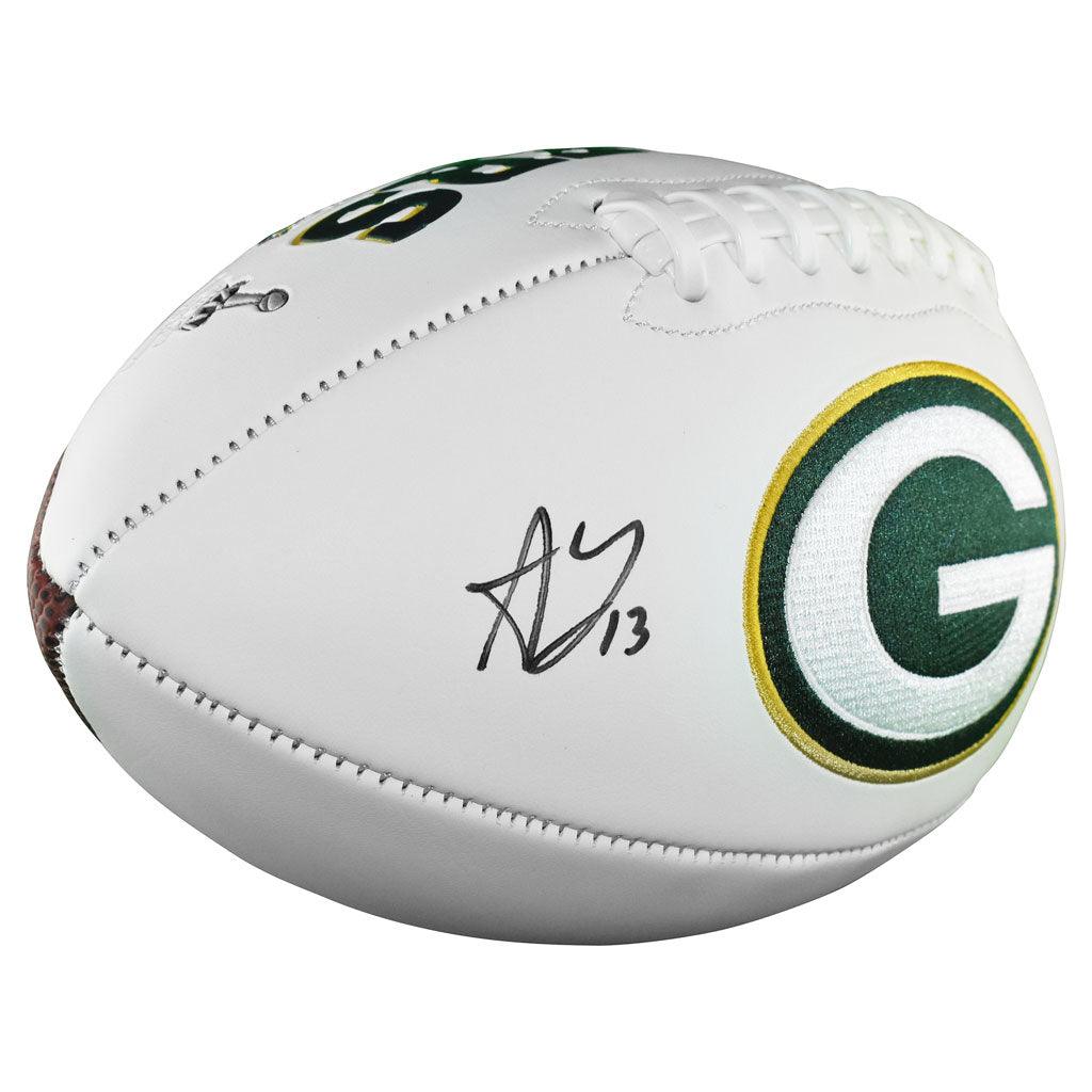 Allen Lazard Autographed Green Bay Packers NFL Football with Official Team Logo - Certified by JSA - Perfect for Collectors, Fans, and Sports Memorabilia Displays