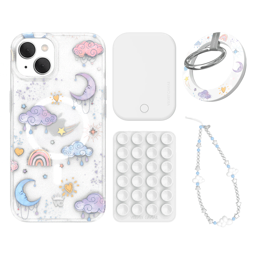 Sweet Dreams Frosted iPhone Case with Grip - Cute & Protective Phone Cover for iPhone 13/14/15 - Perfect for Daily Use, Travel & Work