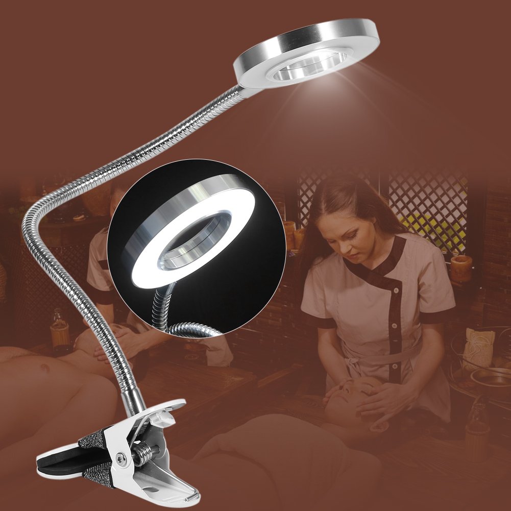 Portable LED Eyebrow & Manicure Beauty Lamp - USB Rechargeable, Flicker-Free & Radiation-Free Cold Light Therapy for Home & Salon Use