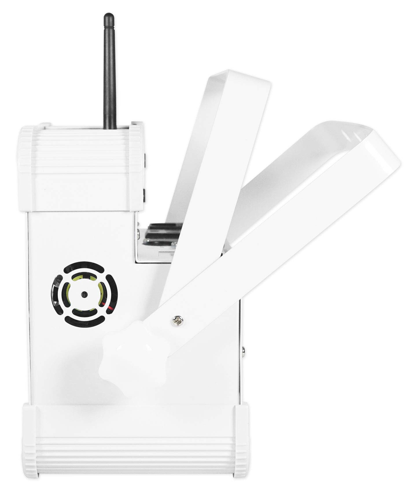 Rockville 4-Pack PAR 60 White LED Rechargeable Wash Lights with Wireless DMX Controller - Stage Lighting for Concerts, DJ Shows & Events