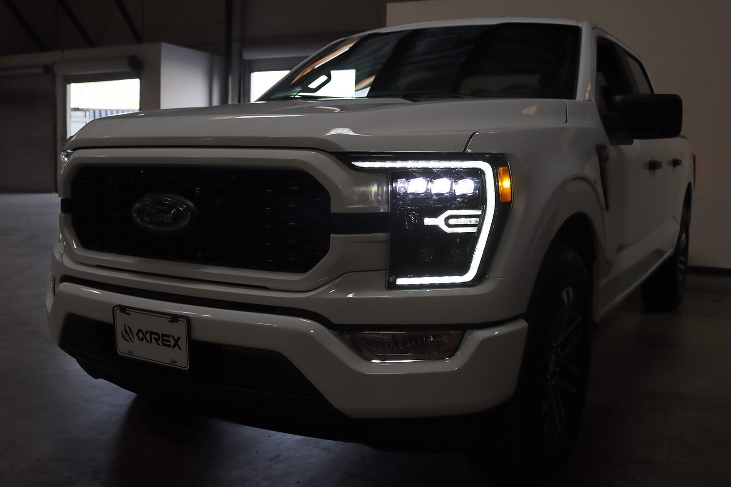 21-23 Ford F150 & F150 Raptor NOVA Series LED Projector Headlights - Alpha Black - Upgrade Your Truck Lighting for Night Driving & Off-Road Adventures