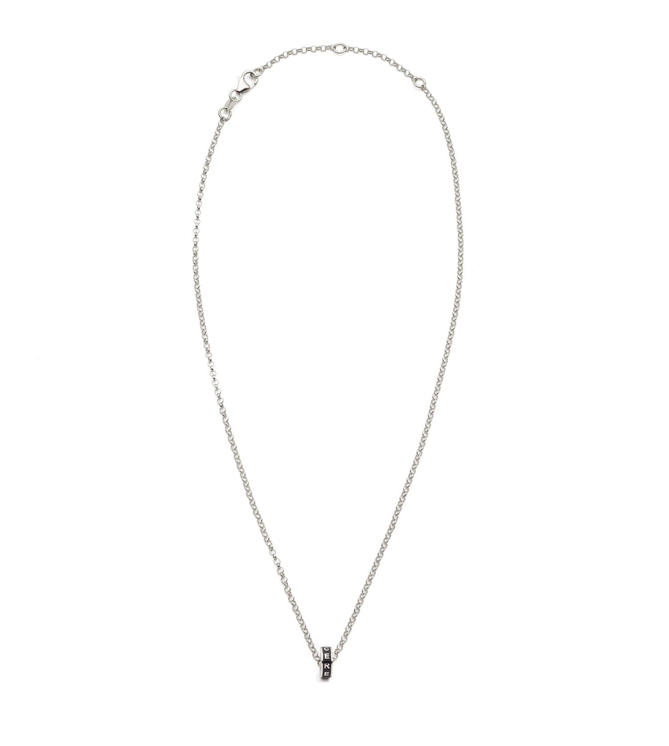 Resilience Heartbeat Fine Belcher Chain Necklace in White Gold - Elegant Everyday Jewelry for Women, Perfect Gift for Birthdays & Anniversaries