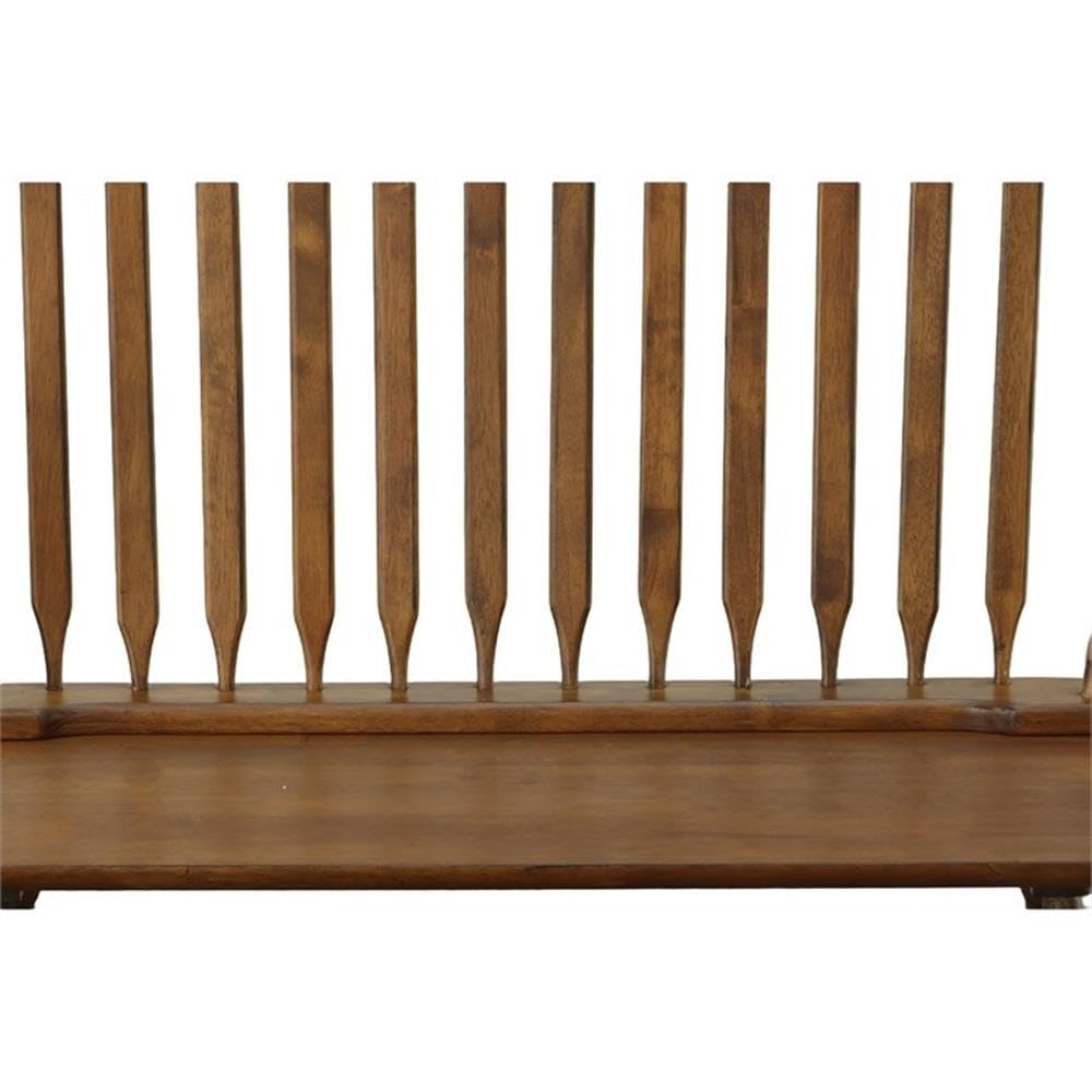 American Oak Windsor Living Room Bench - Stylish & Durable Seating for Living Rooms, Entryways & Bedrooms