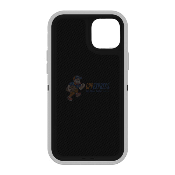 iPhone 15 Plus Shockproof Defender Case Cover - Light Gray | Heavy Duty Protection for Drops & Bumps | Perfect for Outdoor, Travel & Everyday Use