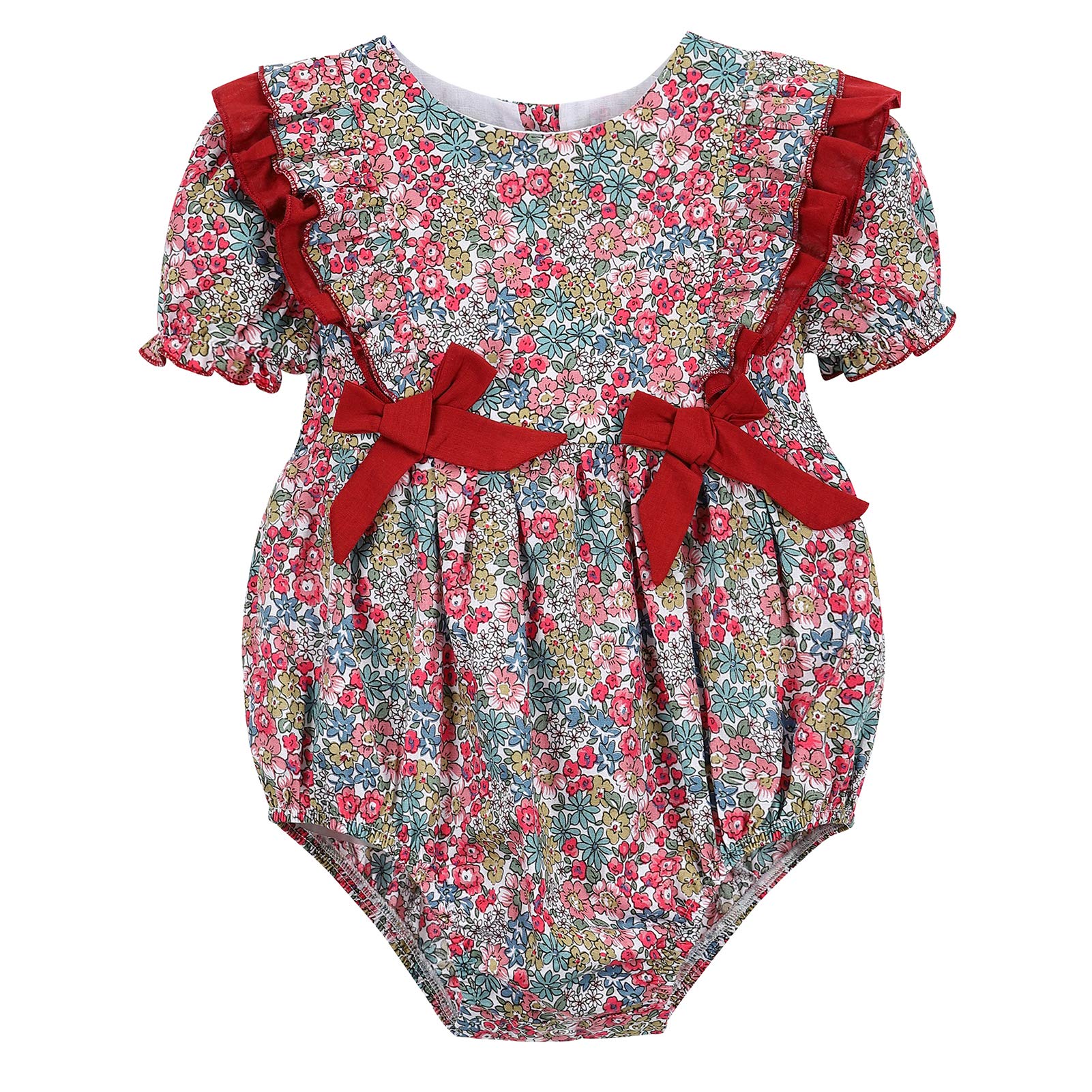 Arbag Baby Girls Rompers - Soft Cotton Ruffle Jumpsuits for Spring & Summer | Cute Backcross Outfits for Infants & Toddlers | Perfect for Playdates, Photo Shoots & Special Occasions