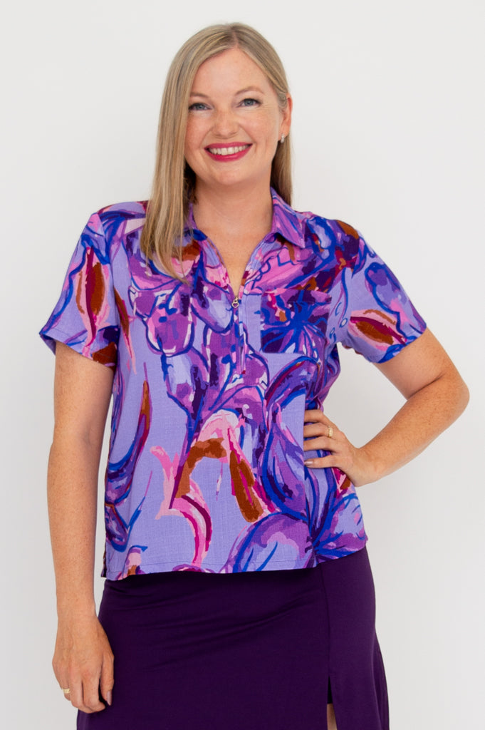 Lala Top - Lily Love Linen Bamboo Blouse for Women | Breathable & Comfortable Summer Wear for Casual Outings & Beach Vacations