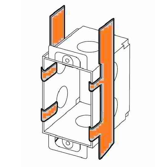 4Pcs Switch Box Support Brackets - Heavy Duty Electrical Box Mounting Straps for Plaster Ears - Secure Junction Box Accessories for Home & Commercial Wiring Projects