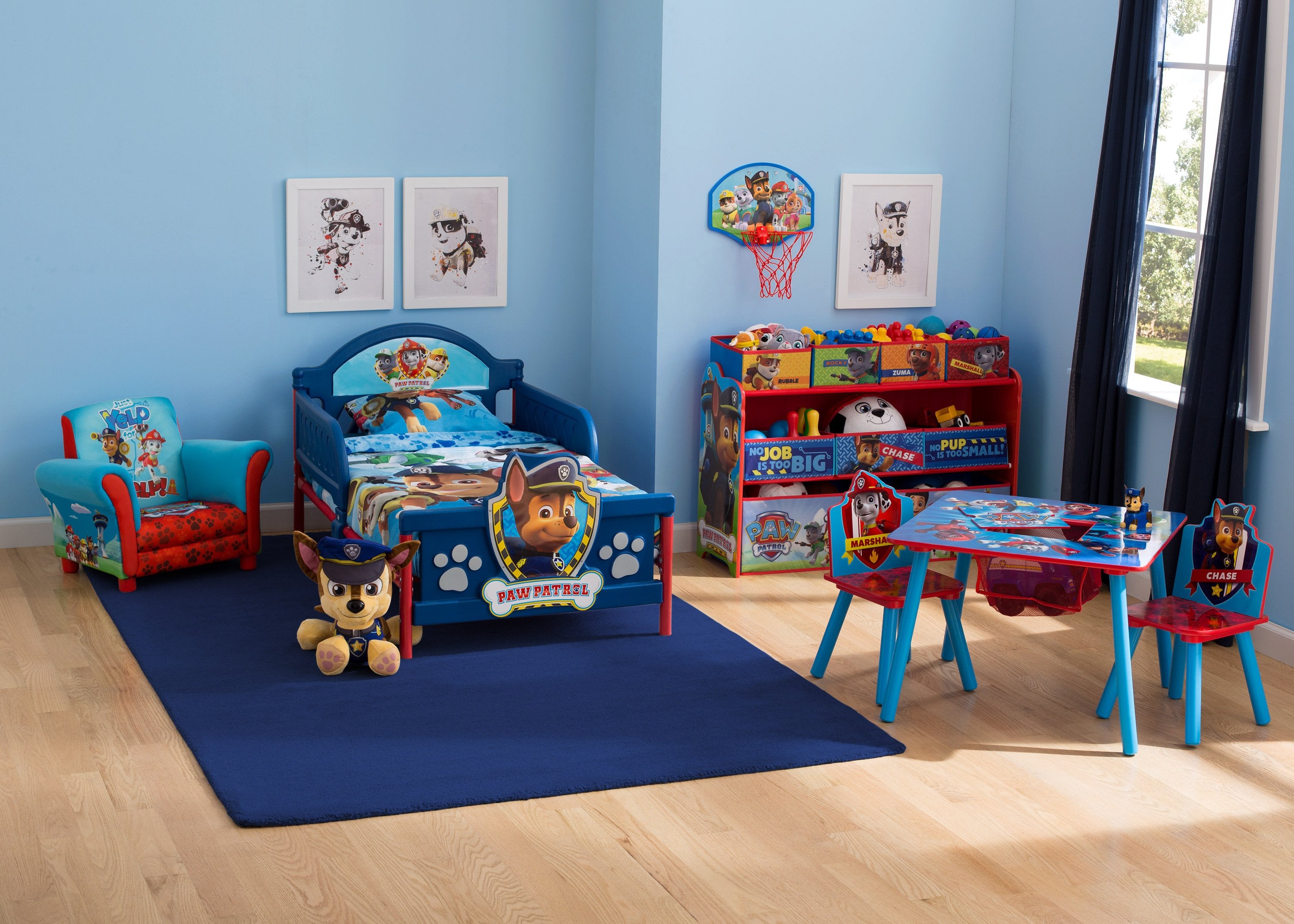 PAW Patrol Kids Upholstered Chair - Soft & Comfortable Toddler Chair for Bedroom, Playroom, and Nursery - Perfect for Reading, Watching TV, and Relaxing