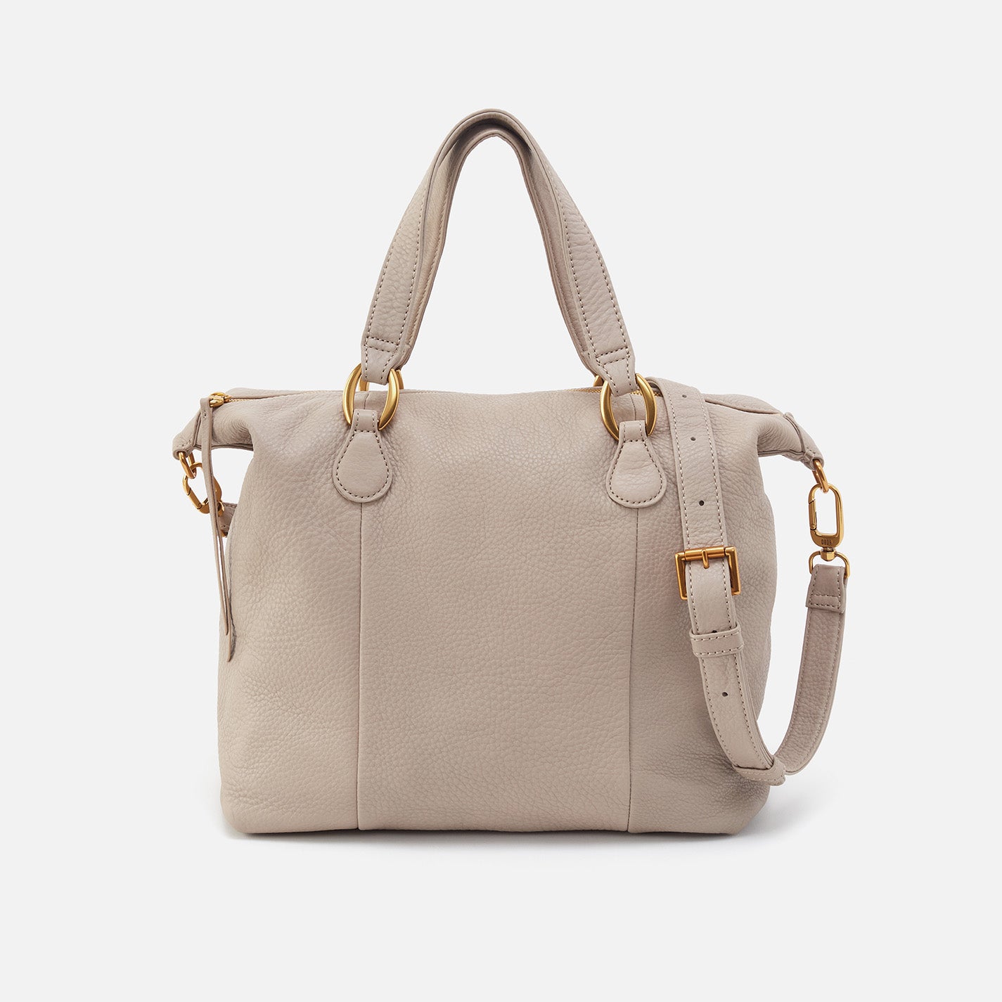 Harley Pebbled Leather Satchel Bag for Women - Taupe Crossbody Purse, Stylish Shoulder Bag for Work, Travel & Everyday Use