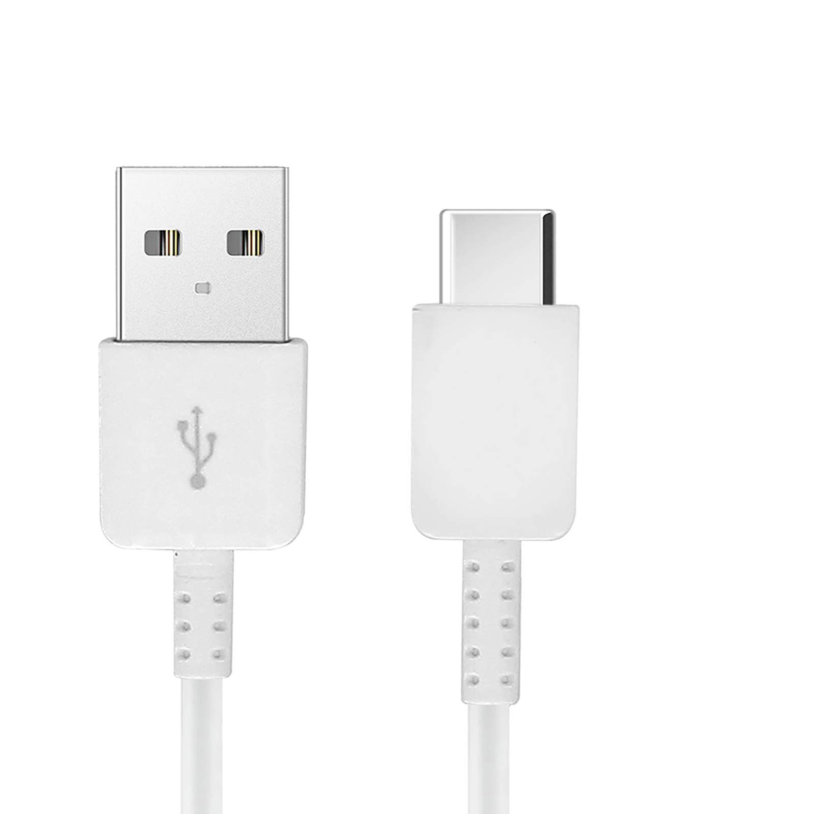 Authentic 8-Inch USB Type-C Fast Charging Cable for HTC Wildfire X | Quick Charge & High-Speed Data Transfer | Compatible with Smartphones, Tablets & Laptops | Perfect for Home, Office & Travel (White)