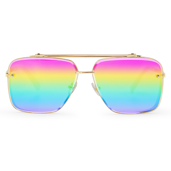 Bella Pride Oversized Square Aviator Sunglasses for Women - UV Protection, Fashionable Retro Style - Perfect for Driving, Beach, and Outdoor Activities
