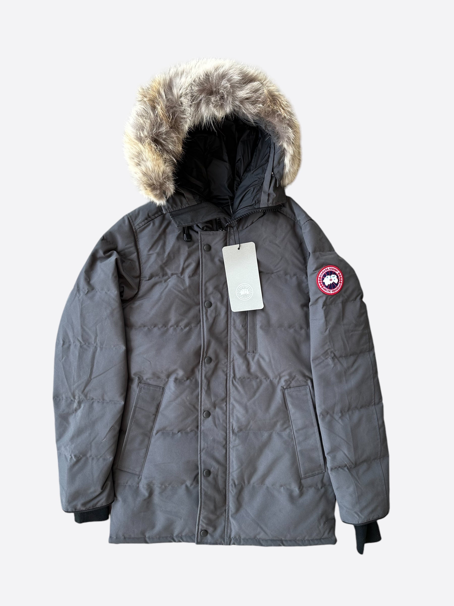 Canada Goose Graphite Carson Men's Winter Jacket - Waterproof & Windproof Parka for Extreme Cold Weather - Perfect for Skiing, Hiking & Outdoor Adventures