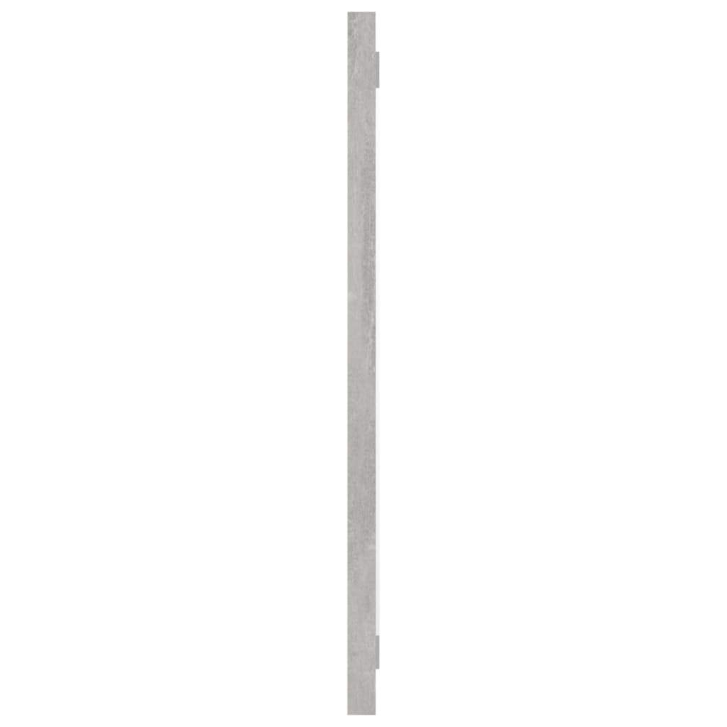 Modern Rectangle Wall Mirror - 24x15 Inch Framed Bathroom Vanity Mirror with Concrete Gray Finish, Chipboard Backing - Perfect for Bathroom, Living Room, Bedroom & Entryway Decor