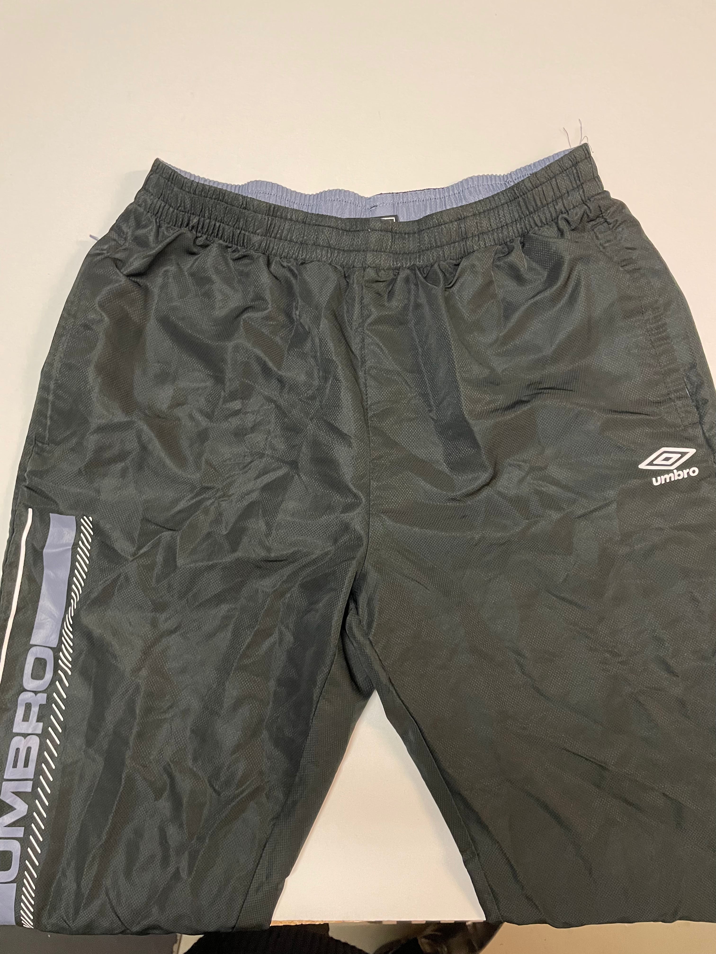 Vintage Baggy Nylon Track Pants - Waterproof Joggers with Elastic Waist | Men's XL Retro Athletic Pants for Streetwear, Workout & Casual Outfits